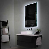 Espejo LED Vertical | Control por interruptor de pared | Luz blanca fría - Reyze Seria Ambient Model 1